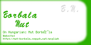 borbala mut business card